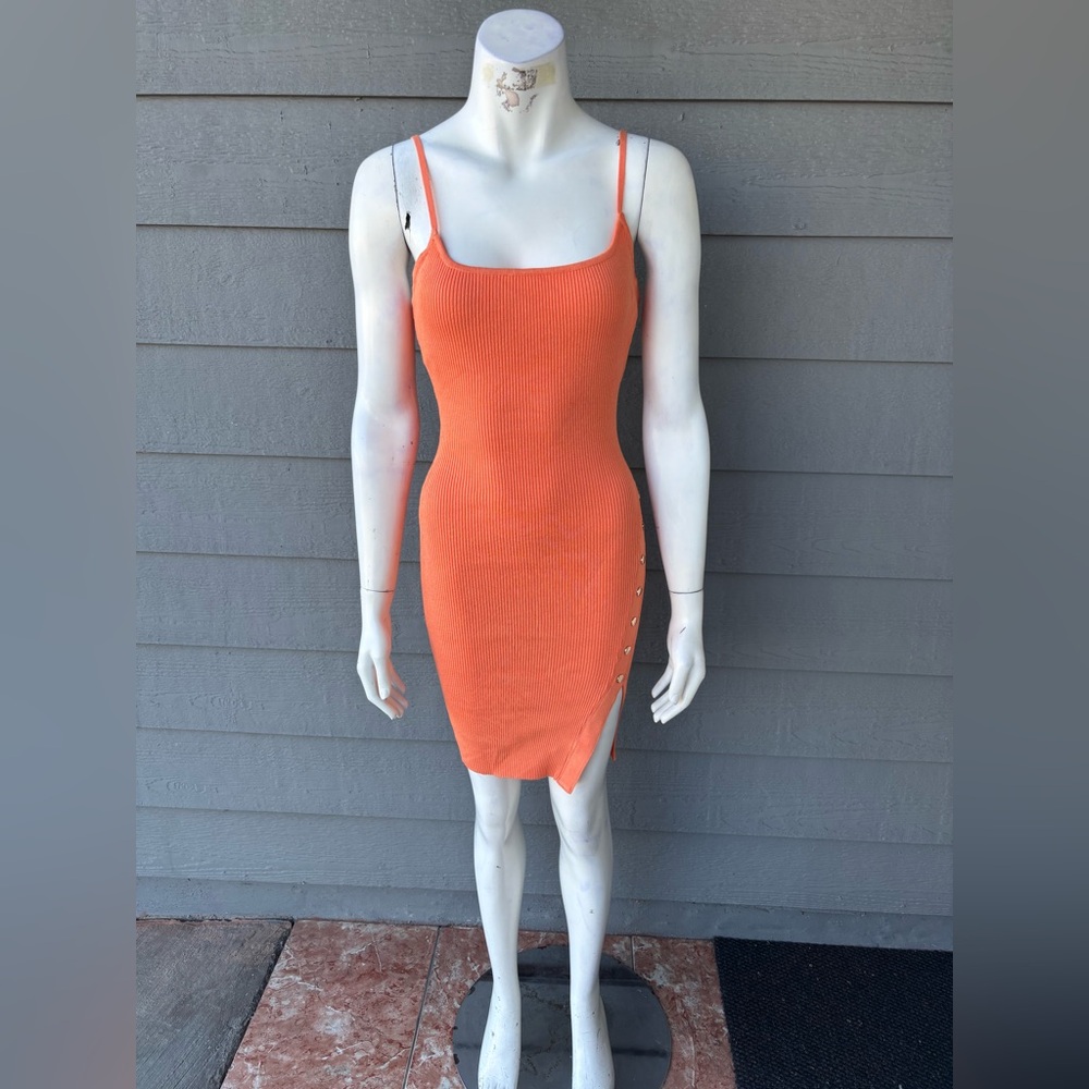 Hera Collection Vibrant Orange Mini Dress